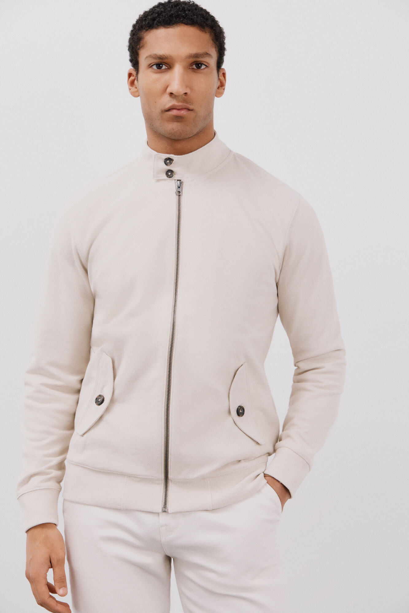 Cortefiel Cardigan lavado estruturado