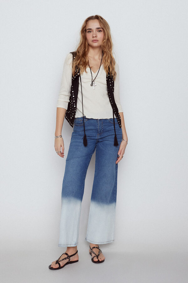 Slowlove Vaquero Palazzo Degrad&eacute; Azul oscuro