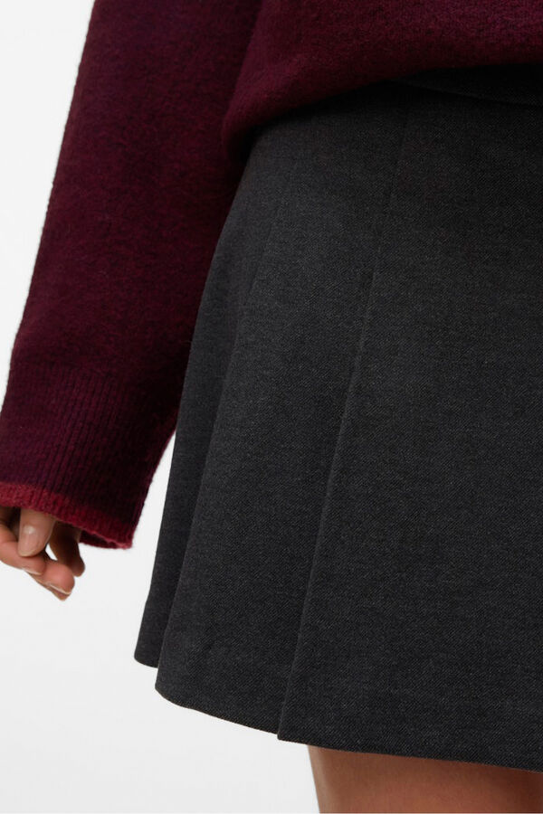 Vero Moda Mini falda de tablas Gris oscuro