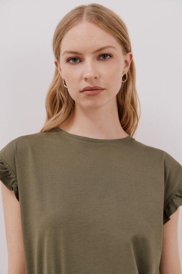 Cortefiel Camisola b&aacute;sica folho Verde