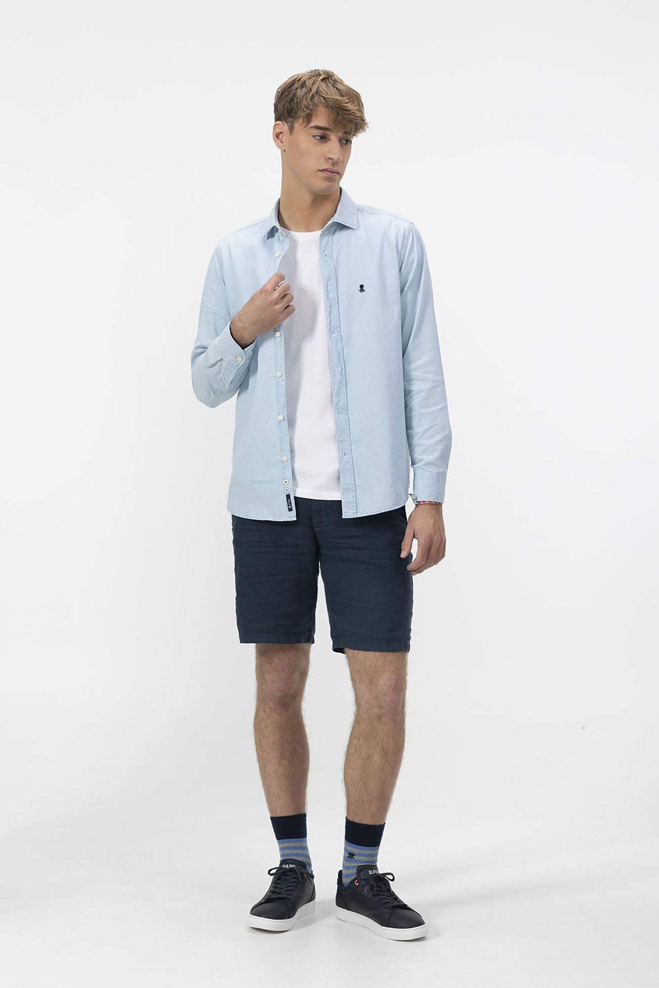 elPulpo Bermuda jogger con lino