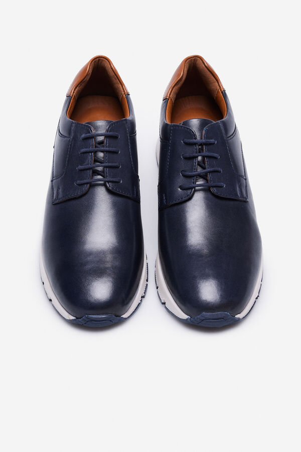 Cortefiel Sapatilhas sport pele Azul