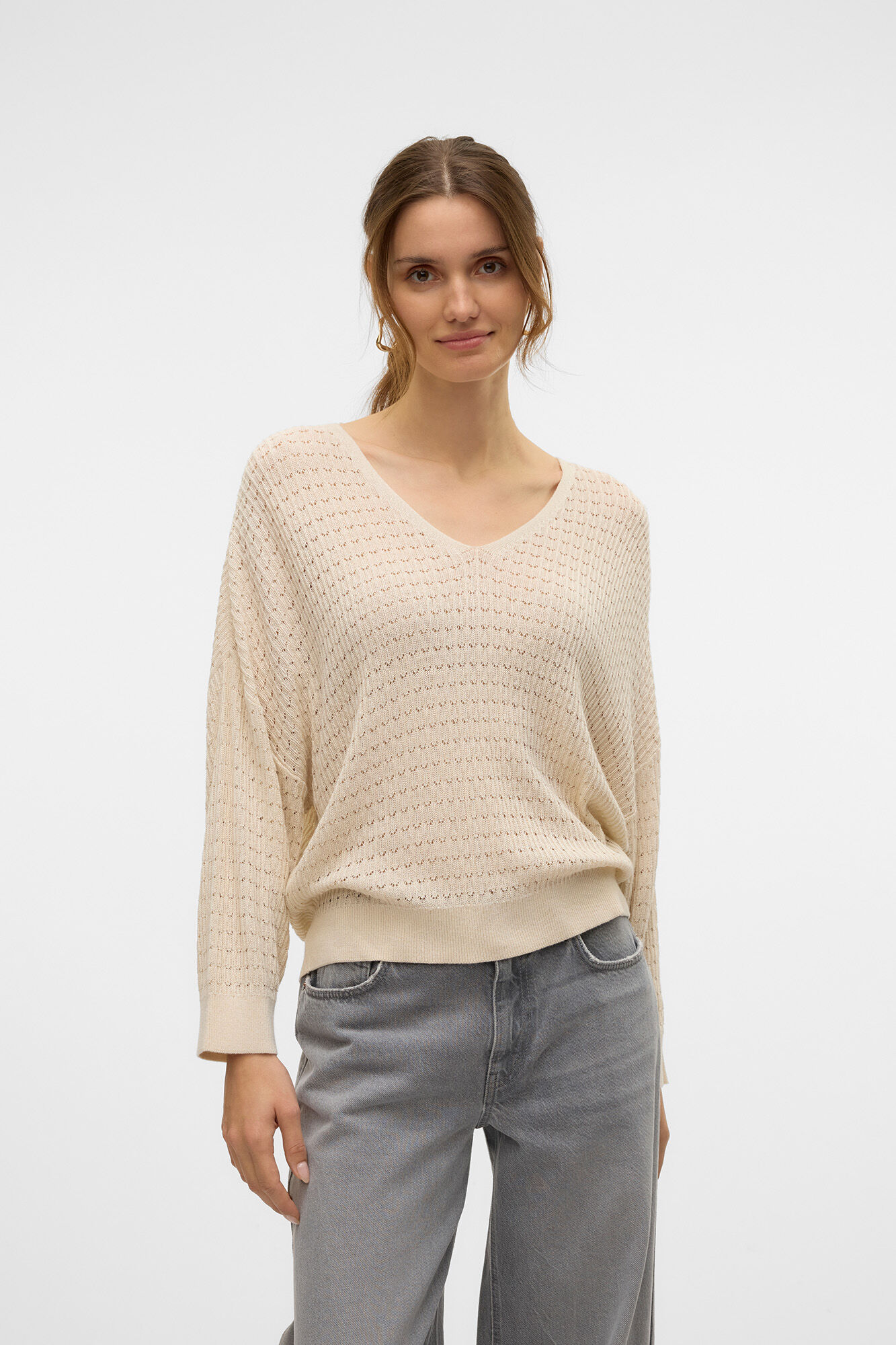 Vero Moda Su&eacute;ter de malha fina estruturada