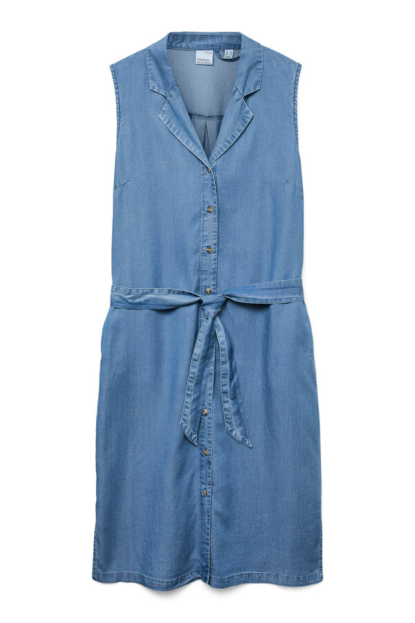 Vero Moda Vestido midi camisero Azul