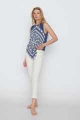 Slowlove T-shirt bandana Azul