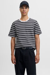 Jack & Jones Camiseta rayas Gris oscuro