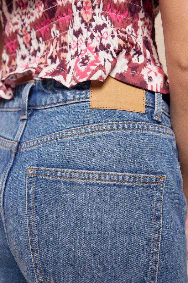 Slowlove Jeans de bot&otilde;es largos Azul