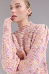 Slowlove Jersey punto fantas&iacute;a Estampado naranja