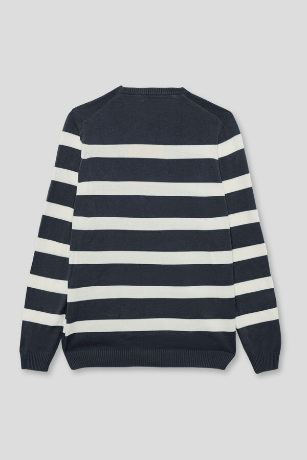 Street Monkey Jersey moda rayas Azul marino