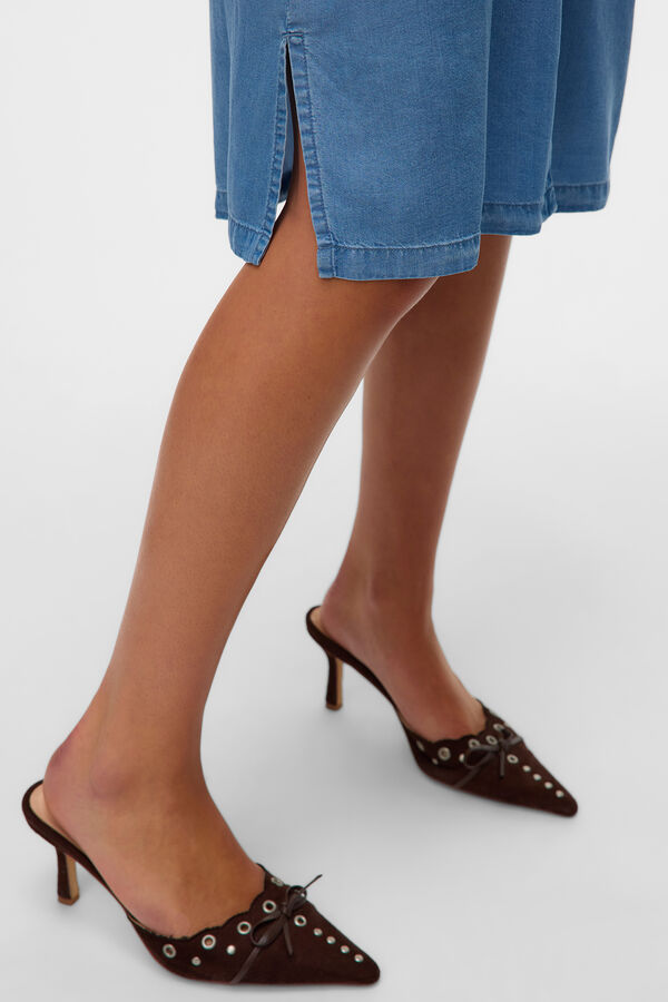 Vero Moda Vestido midi camisero Azul