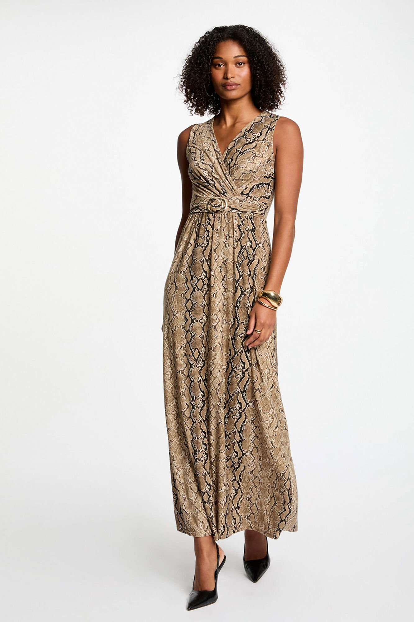 Morgan Vestido comprido reto estampado