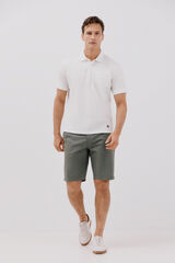 Cortefiel polo cuello estructura Blanco