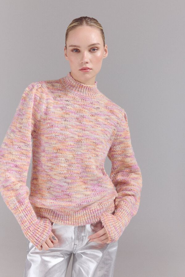 Slowlove Jersey punto fantas&iacute;a Estampado naranja