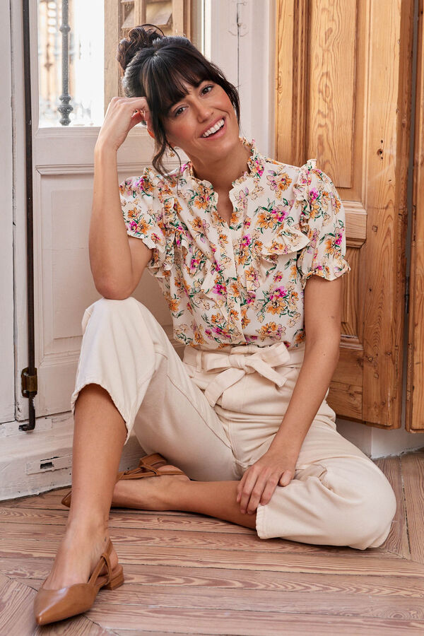 Pol&iacute;n Et Moi Blusa con flores Vilantia Multicolor