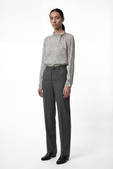 Vero Moda Blusa detalle lazada Estampado blanco