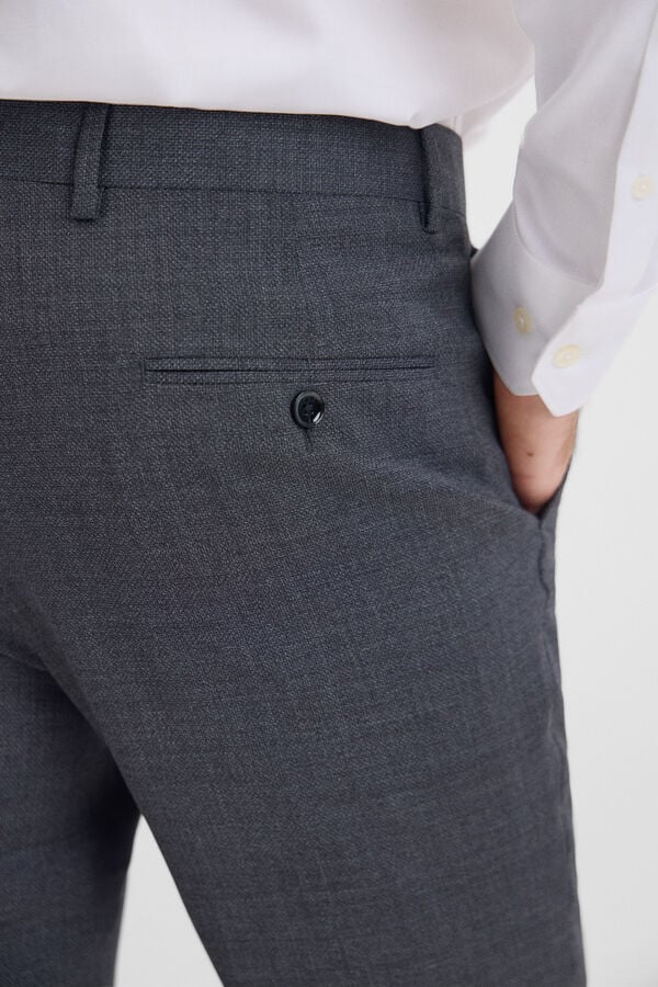 Cortefiel Cal&ccedil;as cinzentas slim fit Cinzento