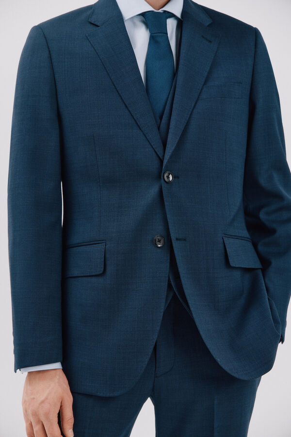 Cortefiel Americana azul slim fit Azul oscuro