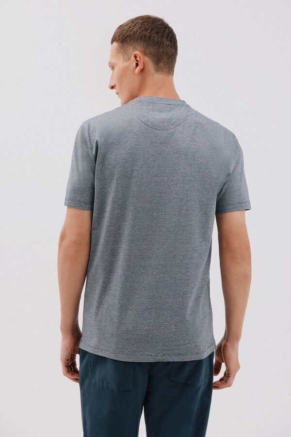 Cortefiel Camiseta liso falsa Azul