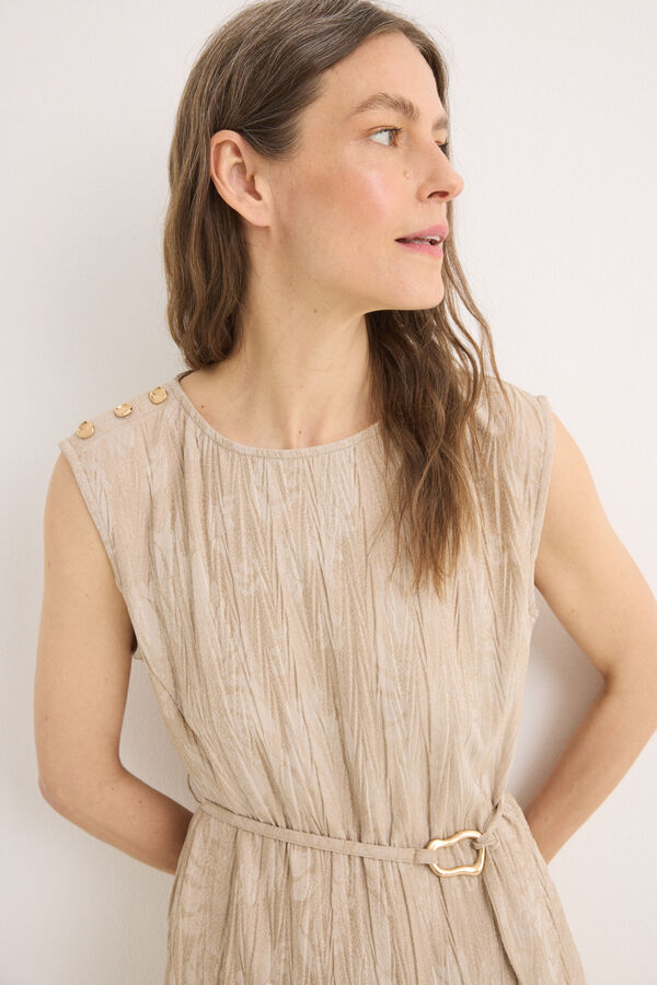 Cortefiel Top jacquard hebilla Arena