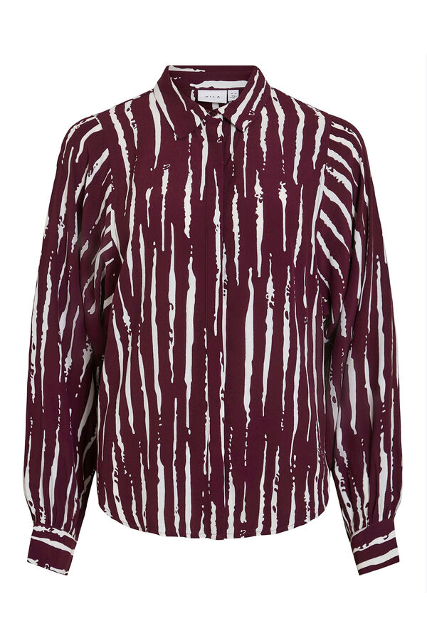 Vila Camisa estampada de viscosa Morado