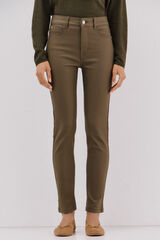 Cortefiel Pantalones Sensational resinados Verde