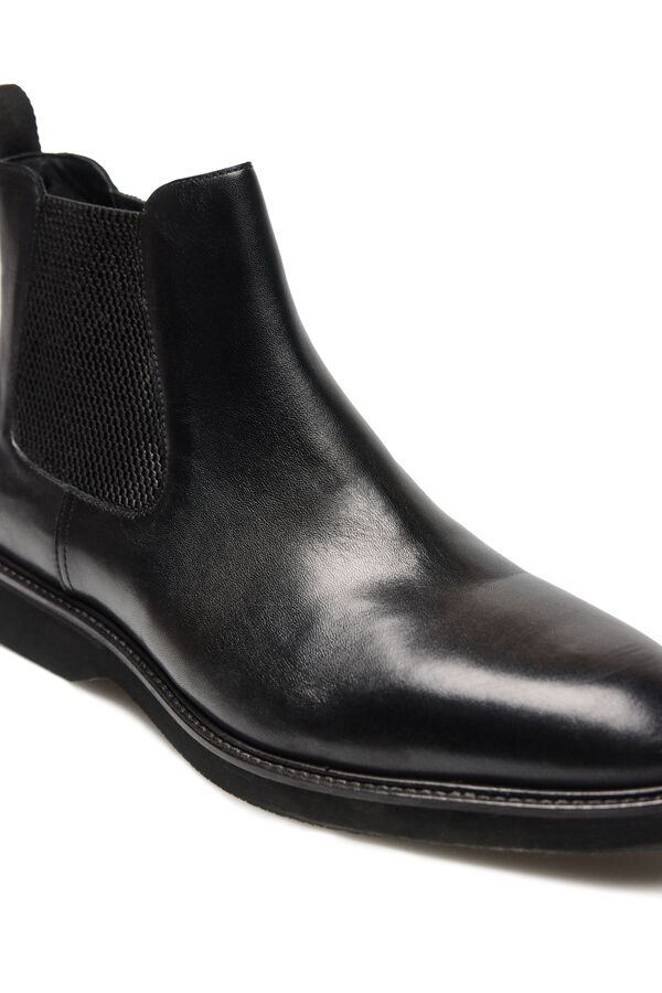 OOTO Bota chelsea piel Negro