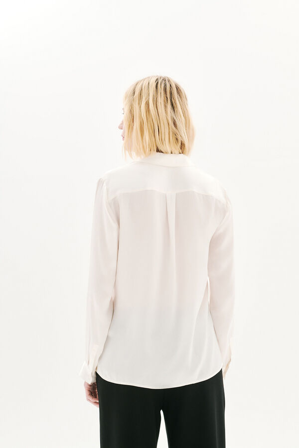 Caroll Camisa 100% seda Ecru