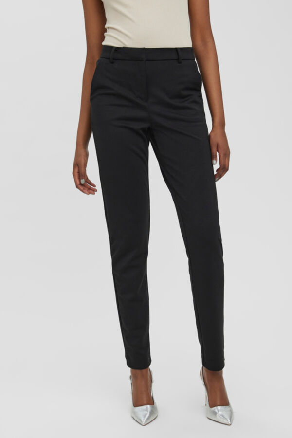 Vero Moda Cal&ccedil;as compridas de malha Preto