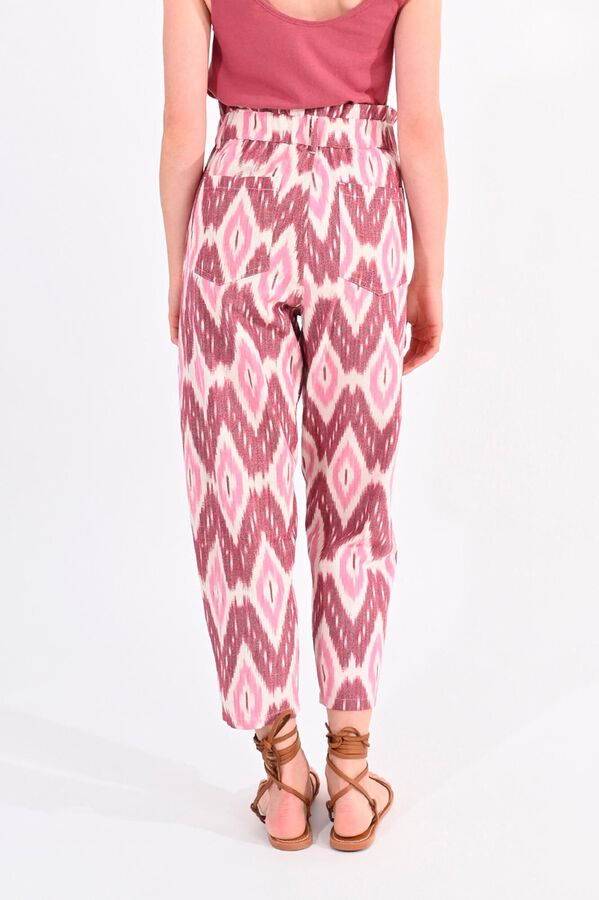 Molly Bracken Pantal&oacute;n de mujer tobillero con estampado Rosa