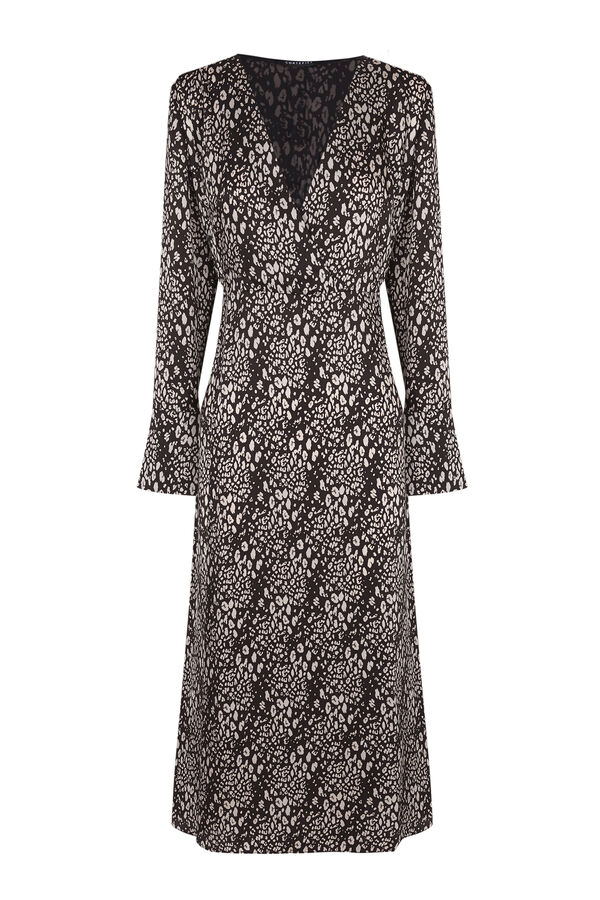 Cortefiel Vestido estampado Multicolor