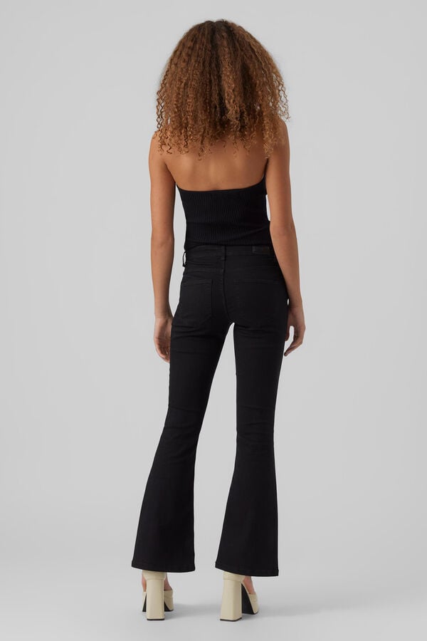 Vero Moda Jeans &agrave; boca de sino  Preto