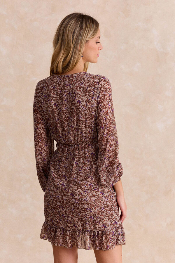 Polín Et Moi Vestido curto Malia Tostado