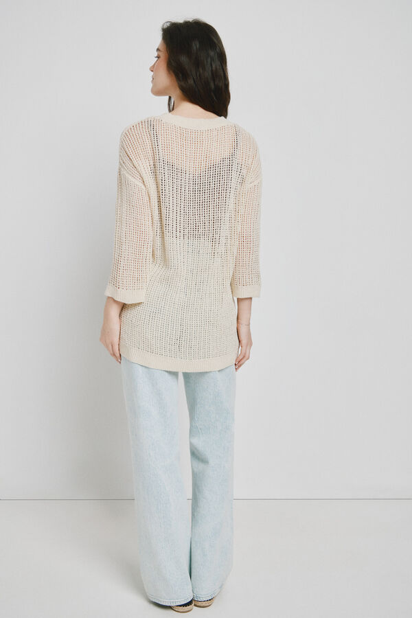 Vero Moda C&aacute;rdigan punto fr&iacute;o Beige