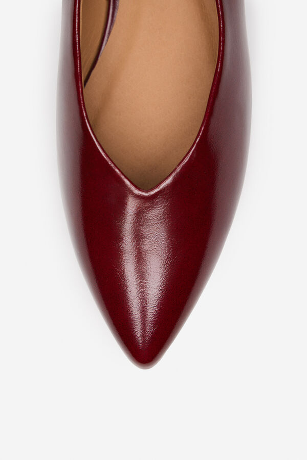 Cortefiel Zapato bailarina Granate