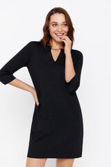 Cortefiel Vestido detalhe corrente Preto