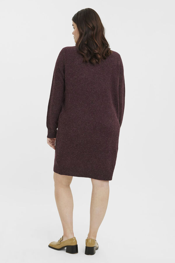 Vero Moda Curve Vestido de punto manga larga talla grande Morado