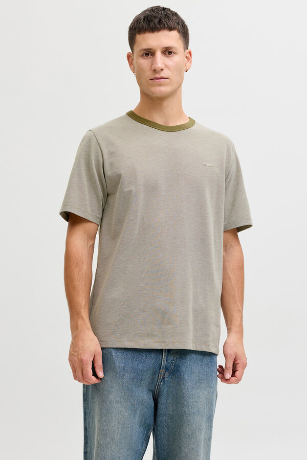 Jack & Jones T-shirt b&aacute;sica manga curta Verde