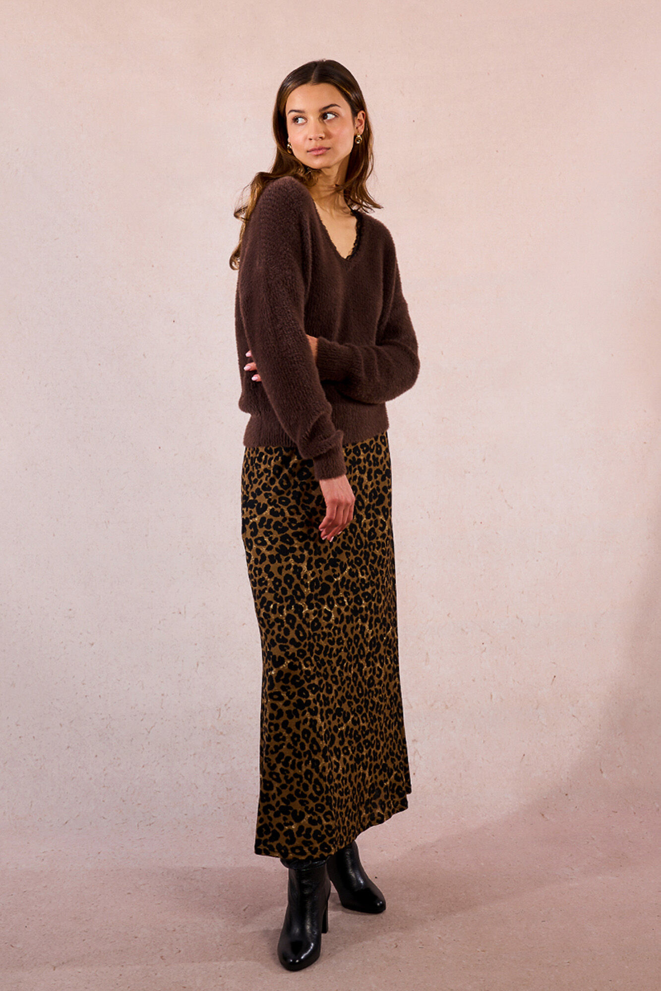 Molly Bracken Jersey de manga larga con encaje en el escote