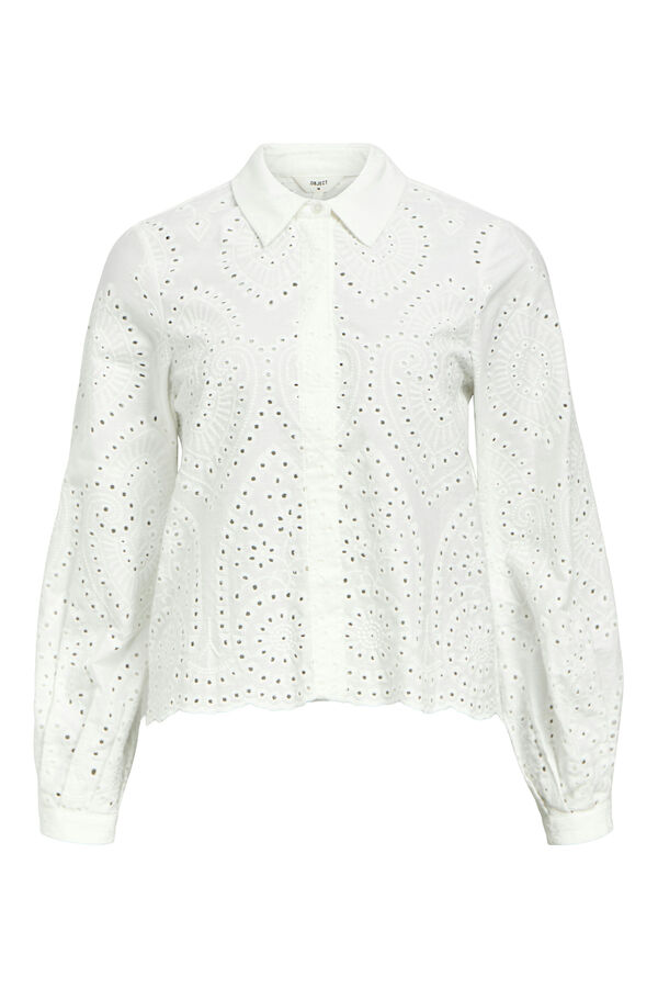 Object Camisa bordado ingl&eacute;s Blanco