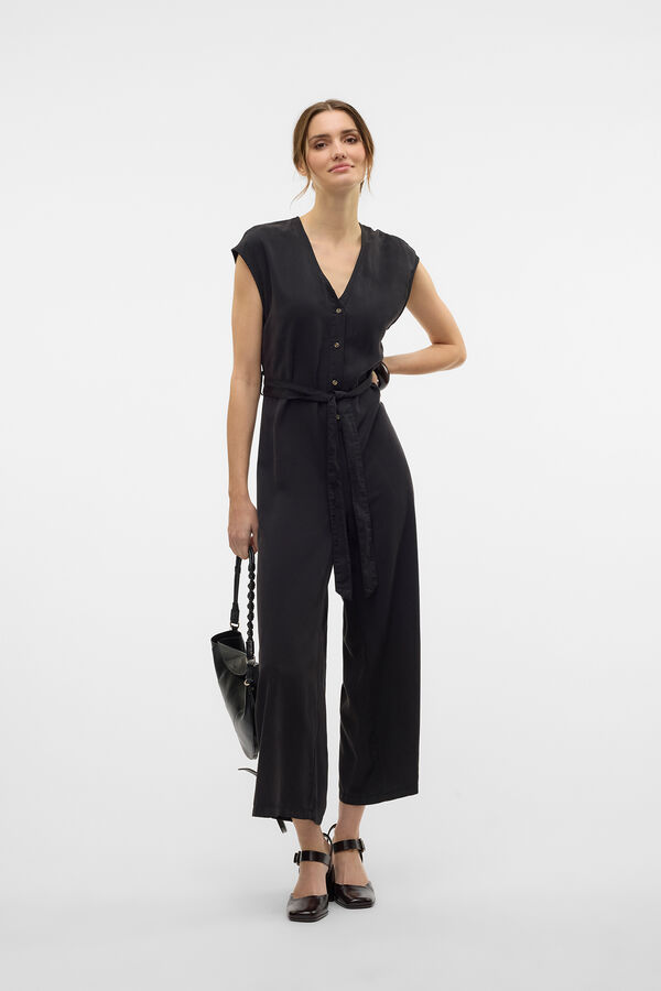 Vero Moda Macac&atilde;o comprido de manga curta Preto