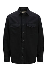 Jack & Jones Camisa denim bolsillos Negro