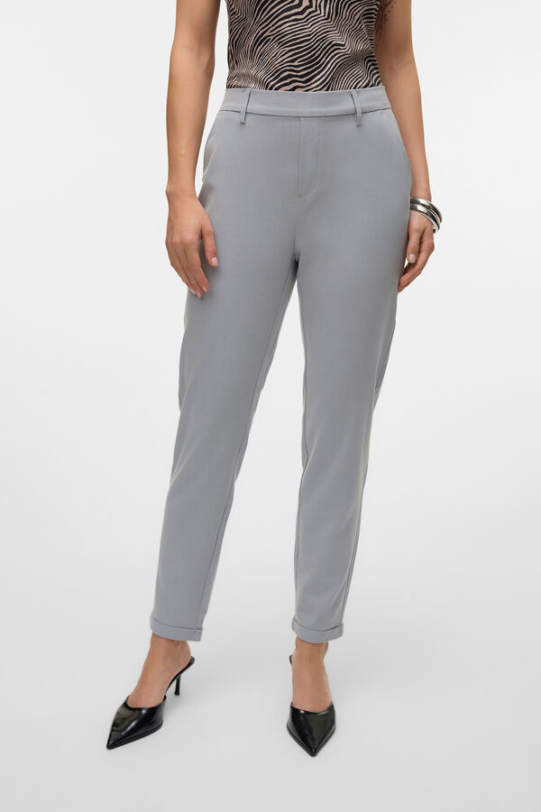 Vero Moda Cal&ccedil;as compridas de vestir Cinzento