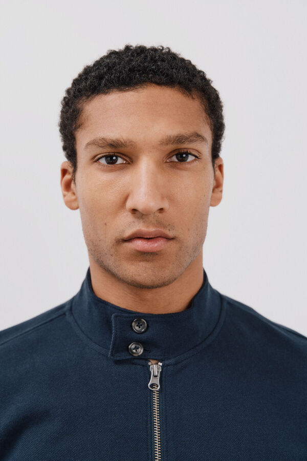 Cortefiel Cardigan lavado estruturado Azul