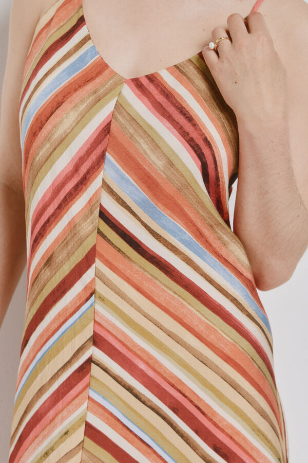 Vero Moda Vestido comprido de al&ccedil;as Laranja