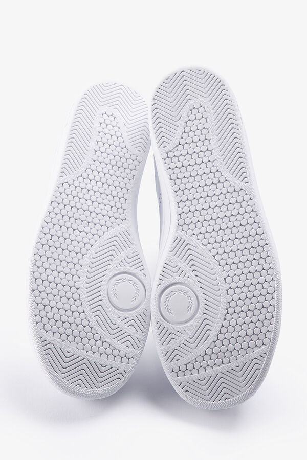 Fred Perry T&ecirc;nis de couro B721 Branco