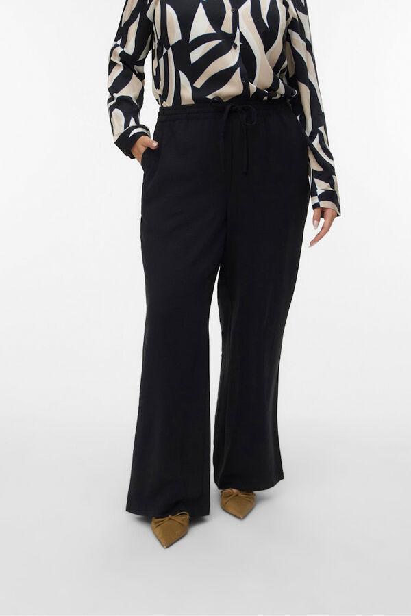 Vero Moda Curve Cal&ccedil;a largas de tamanho grande  Preto