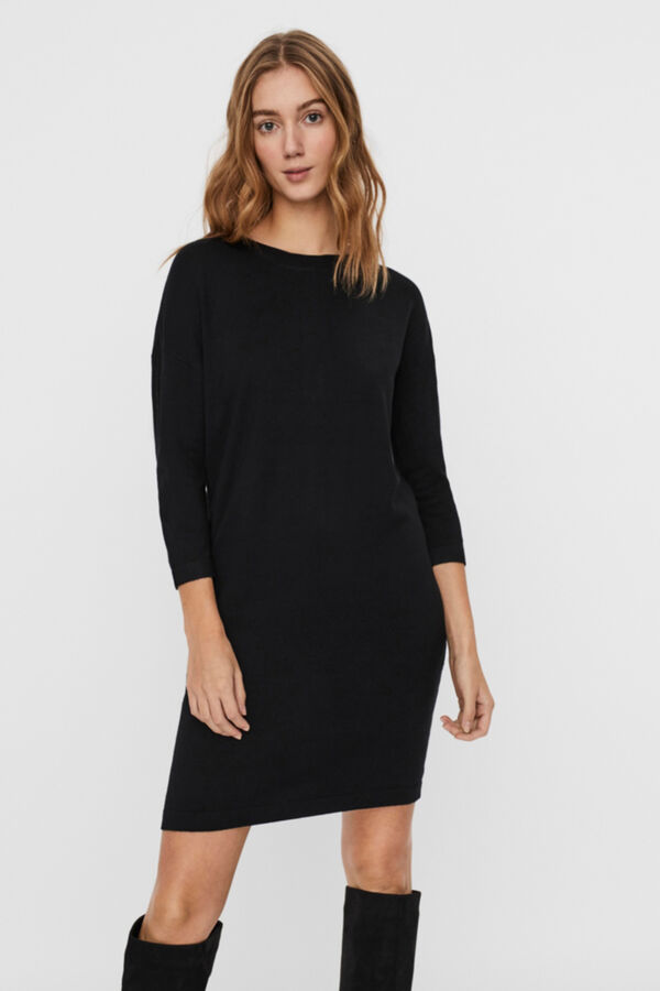 Vero Moda Vestido de punto midi Negro