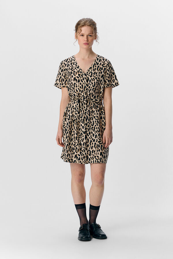 Object Vestido curto estampado  Cinzento