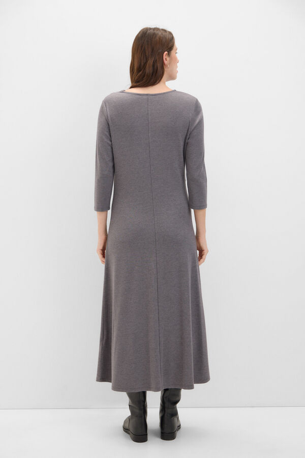 Cortefiel Vestido con frunces Gris