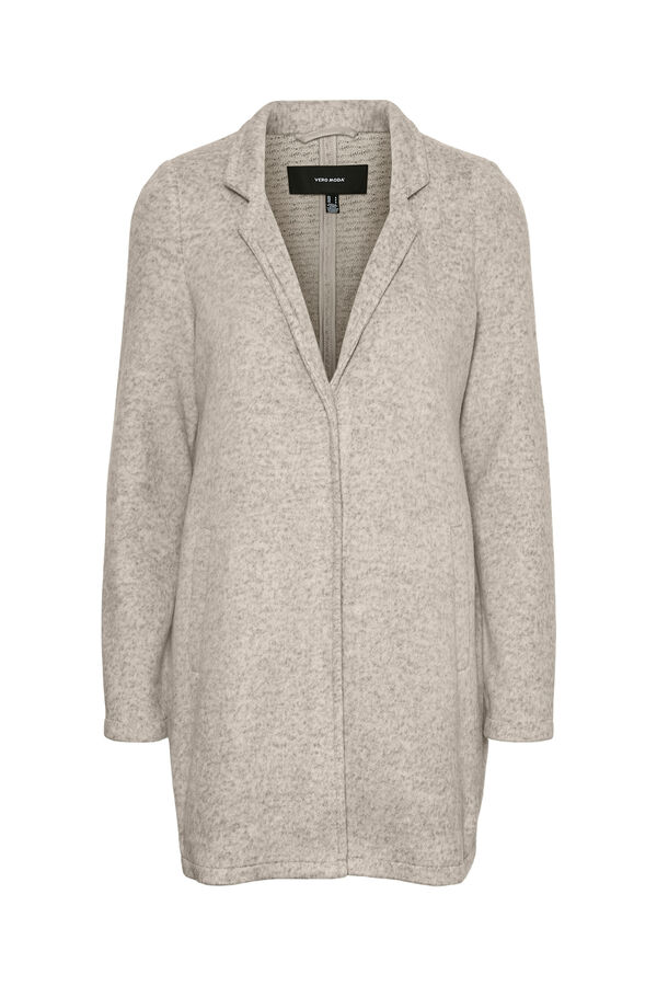 Vero Moda Abrigo fino piel de durazno Marr&oacute;n